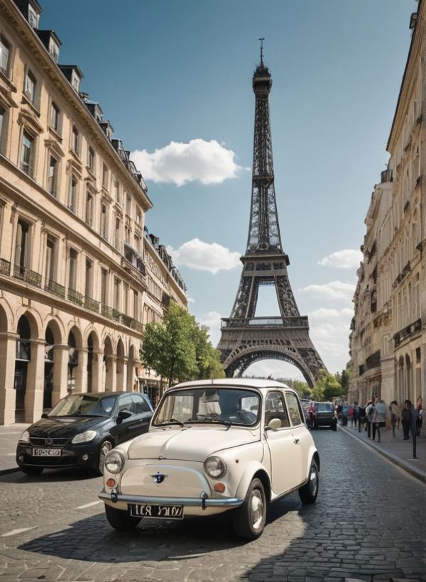 long office hallway tunnel view with gall doors on the sides